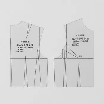 БУНКА Прототип стиля Бунка для шаблона для взрослых (Бунка Гакуэн) (1/5 женщины)