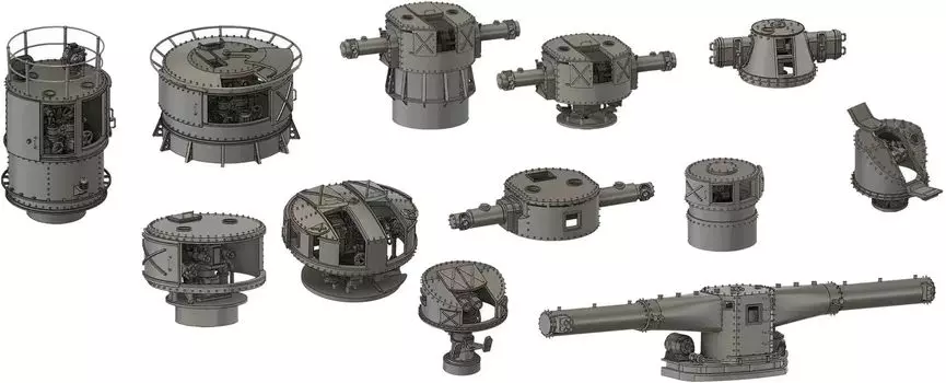 Bunker Studio Japan Nagato Fire Control System Observation Equipment Set Пластиковые детали для моделей BSTIJN35111 1/350 и (для Хасэгавы)