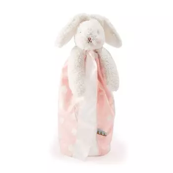 Bunnies by the Bay bunniesbythebay Baby Safety Blanket Regular Size Bed Cuddle Blanket Security Blanket Rabbit Pink Dot Polka Dot