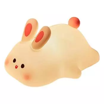 Bunny Night Light Dimmable Rabbit Bedside Lamp with Tap Sensor 3 Brightness Levels Rechargeable Bunny Table Lamp for Kids And Adults Bedroom 1pc Rabbit