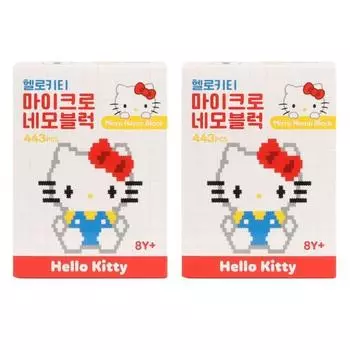 Bunnyland Hello Kitty Micro Square Block 2p, популярный персонаж в Корее