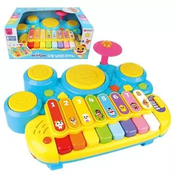Bunnyland Pinkfong Baby Shark Drum Ксилофон Пианино Игрушка Корейские детские игрушки