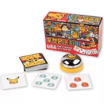 Bunnyland Pokemon Bell Ringing Game, разноцветные корейские популярные игрушки