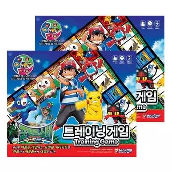 Bunnyland Pokemon Sun & Moon Training Board Game, 2 предмета, настольная игра, представляющая Корею