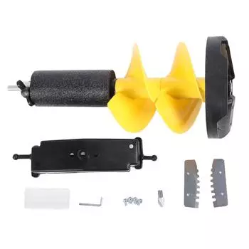 Бур для льда диаметром 8 дюймов и длиной 20 дюймов, нейлоновый бур для льда с универсальным адаптером и поплавком