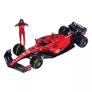 BURAGO 1/24 Ferrari SF23 2023 № 55 C. Сайнс С фигурой Готовый продукт