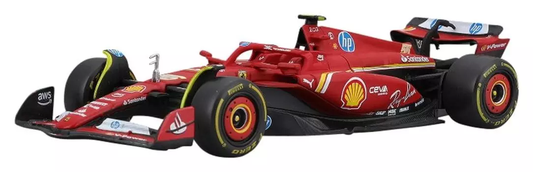 Burago Ferrari 2024 Imola GP Sainz Завершенный продукт 1/43 SF-24 No.55 C. младший. 18-36844SI