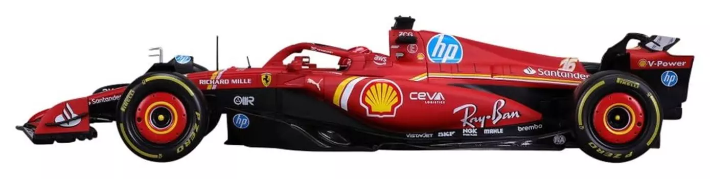 Burago Ferrari 2024 Leclerc с водителем готовый продукт 1/18 SF-24 № 16 C. 18-16815Л
