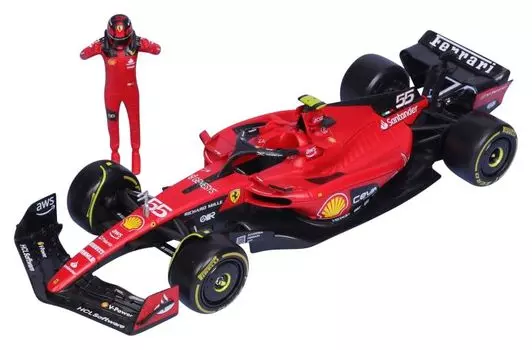 BURAGO Ferrari SF23 2023 No 55 Sainz с готовой фигуркой 1/24 C.