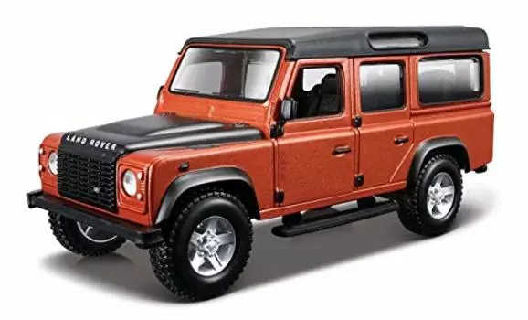 Burago LAND ROVER Mini Car DEFENDER 110 STATION WAGON 1995 1/32 (оранжевый) [Элемент]