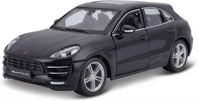 BURAGO Мини-автомобиль Porsche Macan MACAN 2015 1/24 (черный) [Элемент] чёрный