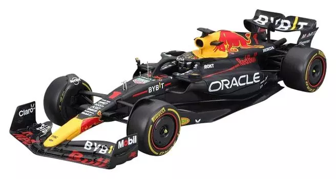 BURAGO Oracle Red Bull Racing RB19 Abu Dhabi GP Победитель Ферстаппен с водителем Завершенный продукт 1/24 (2023) №1 М.