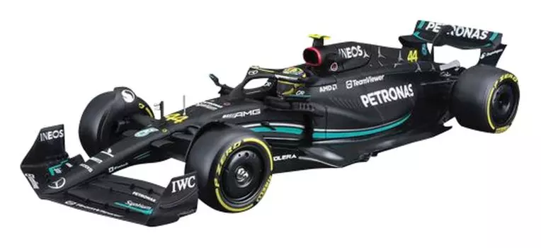 Burago Petronas F1 Team W14 E Performance Hamilton с водителем готовый продукт BUR28028H 1/24 Mercedes-AMG (2023) №44 Л.