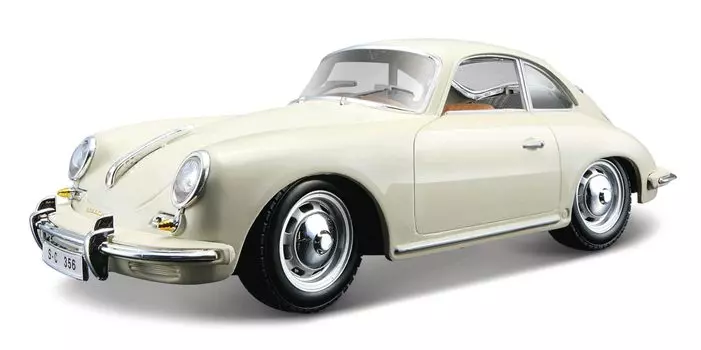 Burago Porsche 356 B Mini Car 356B КУПЕ 1961 года 1/24 (слоновая кость) [Элемент]