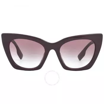 Burberry Marianne Фиолетовые женские солнцезащитные очки с градиентом и бабочкой BE4372U 39798H 52