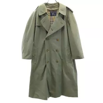 Burberrys 80-е 90-е Винтажное Пальто-тренч с узором Nova Check Сделано в Англии Мужское Б/У