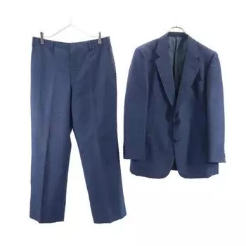 Burberrys wool blend suit Setup 94-84-165 Blue Men s Used