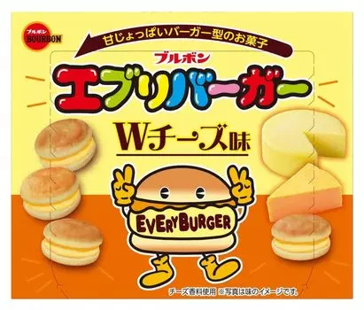 Бурбон Every Burger W Cheese Flavor 58 г x 10 коробок