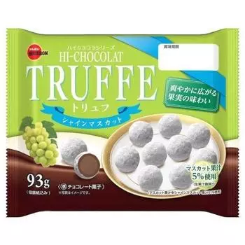 Бурбонский трюфель Shine Muscat 93 гХарактеристикиЭтот шоколадный трюфель предлагает ганаш, завершенный с ХарактеристикиЭтот шоколадный трюфель предлагает ганаш 1