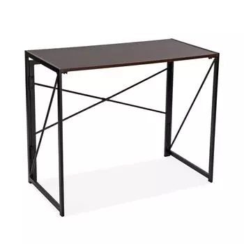 Bureau Versa Marron Pliable Mtal Bois (45 x 74 x 90 cm)