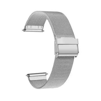 [BUREI] Ремешок для часов из нержавеющей стали, 20 мм, серебристый, сменный ремешок для смарт-часов