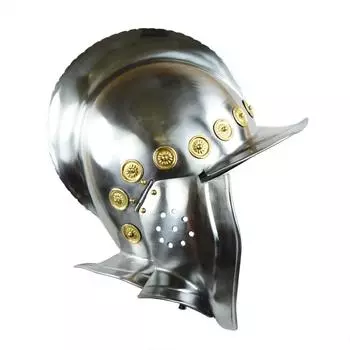 Burgonet Open Face с подкладкой и щекой - 18 Gauge Steel Gift for Coseplay