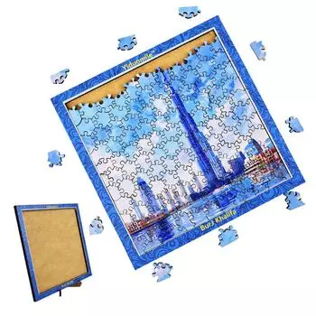 Burj Khalifa 133 детали деревянная декомпрессионная креативная головоломка с изображением животных неправильной формы