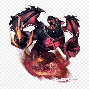 Burn Divine Comedy Yu Gi Oh Коллекционная карточная игра Collecti Утюг на теплопередаче Печать Виниловые нашивки Наклейка для одежды DIY Аппликации Моющиеся нашивки