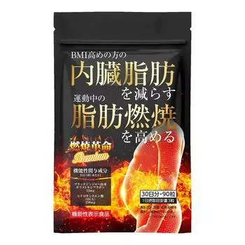 Burning Revolution Premium Снижение висцерального жира Увеличение сжигания жира с помощью функциональной диеты Поддержка Черный имбирь HCA Добавка 30 дней [Еда