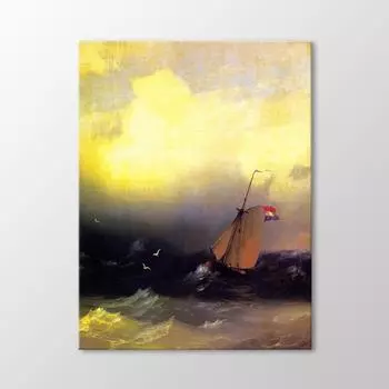 Буря на море, 1847 г. Живопись