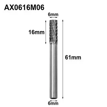 Burr Head Carbide Rotary File Drill Carbide Rotary Tool 6mm