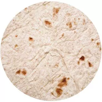 Буррито Круглое Тако Тортилья Формы Одеяло Мягкое Напольное Одеяло-Плед C,122x122cm