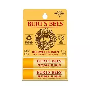 Burt s Bees Бальзам для губ с пчелиным воском 4,25 г+4,25 г