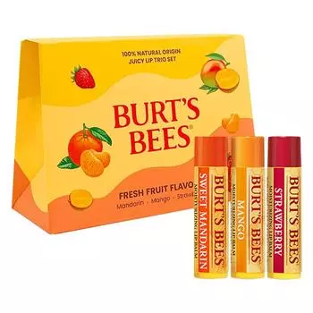 Burt s Bees Juicy Lip Trio набор из 3 предметов, 1 набор, сладкий мандарин, манго, клубника