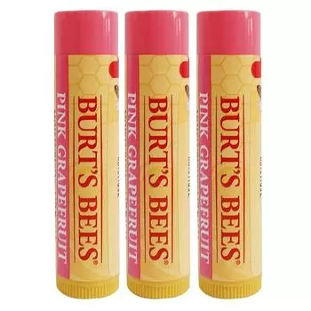 Burt s Bees Moisturizing Lip Balm 4.25g, pink grapefruit, 3 packs