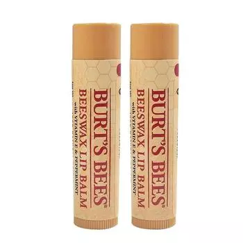 Burt s Bees Moisturizing Lip Balm, Beeswax, 4.25g, 2 units