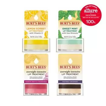 Burt s Bees Ночной интенсивный уход для губ 7,08 г (4 типа, выберите 1) Lemon Sorbet