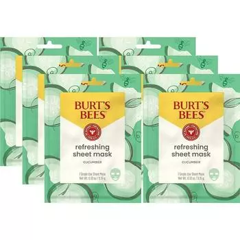 Burt s Bees Refreshing Sheet Pack of 6 Cucumbers, 1 x