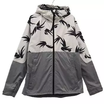 BURTON switching Jacket M White x black Hooded Women Used