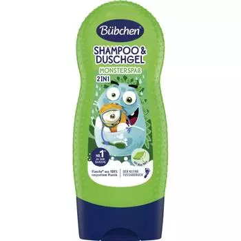 Busen Kids Шампунь и гель для душа 2 в 1 Monster 230 мл