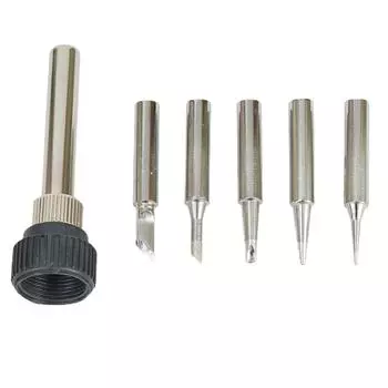Bushing adapter Soldering iron Tips 900M-TB/TI/T-3C/T-2.4D/TK Tools 5pcs Set