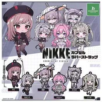 Bushiroad Creative Goddess of NIKKE Capsule Rubber Strap x All 6 Types Set Full Comp Gacha Gacha Capsule Toy Victory