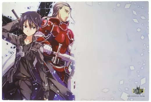 Bushiroad Rubber Mat Collection Dengeki Bunko Sword Art Online Early and Late Vol.531 Kirito & Heathcliff
