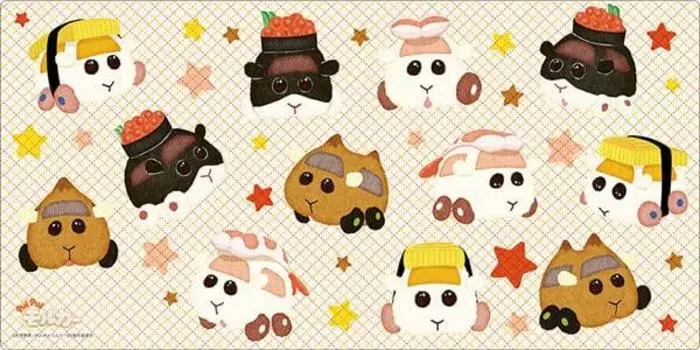 Bushiroad Rubber Mat Collection V2 PUI PUI Molcar DRIVING SCHOOL Molcar Salmon Vol.765 “Sushi (Shrimp, Egg, Roe, Inari)”