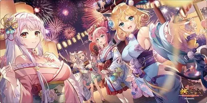 Bushiroad Rubber Mat Collection V2 Vol490 Girl Ryoran no Fireworks Festival 2021 ``Abandoned ~Hyakka Moehime~ ver.