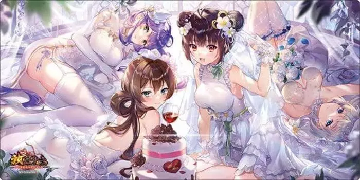 Bushiroad Rubber Mat Collection V2 Vol491 Girl Ryouran no 4th anniversary ``Idle ~Hyakka Moehime~ ver.