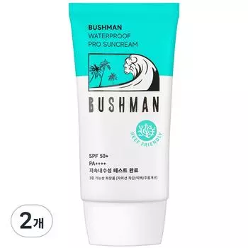 Водостойкий профессиональный солнцезащитный крем Bushman SPF50+ PA++++, 50 г, 2 шт.