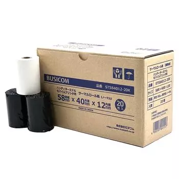 Busicom Genuine Mitsubishi Paper Industries бытовая термобумага рулонная ширина 58 мм x внешний диаметр x внутренний диаметр 12 мм 20 рулонов с сердечником