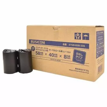Busicom Genuine Mitsubishi Paper Industries бытовая термобумага рулонная ширина 58 мм x внешний диаметр x внутренний диаметр 8 мм 20 рулонов без сердечника