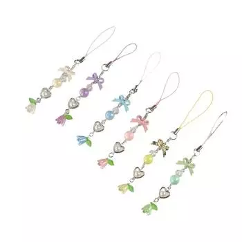 Бусина для телефона с защитой от потери Convallaria ремешок для мобильного телефона шнурок для мобильного телефона брелок для телефона розовый